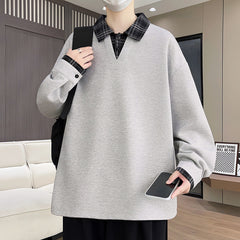 Photo: Chester Collared Layer-Look Sweatshirt | Seoden London — view 2