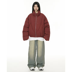 Photo: Oslo Stand-Collar Puffer Jacket | Seoden London — view 2