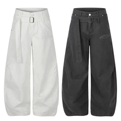 Photo: Women's Belted Wide Leg Cargo Trousers | Seoden London — view 5