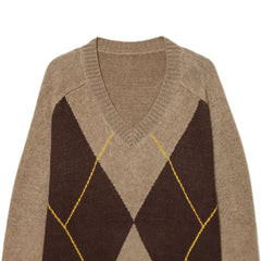 Photo: Ascot Argyle V-Neck Jumper | Seoden London — view 3