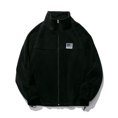 Photo: Men's Stand Collar Fleece Jacket | Seoden London — view 7