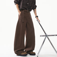 Photo: Men's Loose Cotton Barrel Leg Trousers | Seoden London — view 1