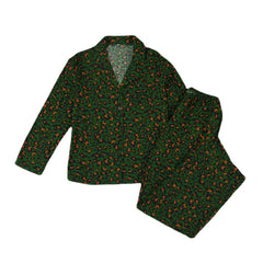 Photo: Women's Long Sleeve Leopard Satin Pyjama Set | Seoden London — view 4