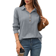 Photo: Sofia Relaxed Button-Collar Top | Seoden London — view 3