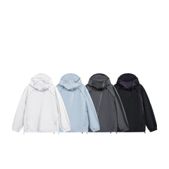 Photo: Hebden Asymmetric-Zip Hooded Windbreaker | Seoden London — view 5