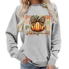 Photo: Pumpkin Spice Leopard Bow Sweatshirt | Seoden London — view 6