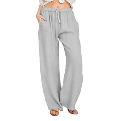 Photo: Giulia Wide-Leg Drawstring Trousers | Seoden London — view 7