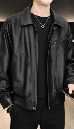 Photo: Napoli Leather-Look Biker Jacket | Seoden London — view 3