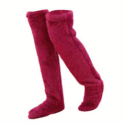 Photo: Cloud Plush Over-the-Knee Lounge Socks | Seoden London — view 3