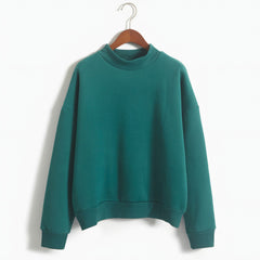 Photo: Serafina Fleece-Lined Mock-Neck Sweatshirt | Seoden London — view 10