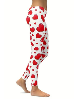 Photo: Valeria Heart-Print Leggings | Seoden London — view 3