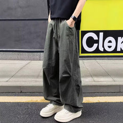 Photo: Men's Khaki Green Cotton Cargo Trousers | Seoden London — view 3