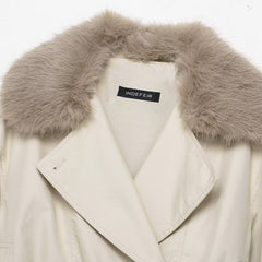 Photo: Malmo Faux-Fur Collar Cropped Jacket | Seoden London — view 3