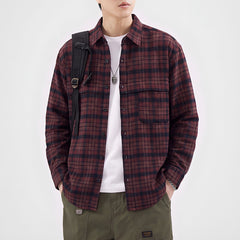 Photo: Men's Flannel Check Shirt Jacket | Seoden London — view 3