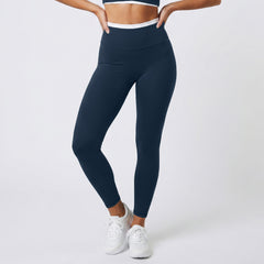 Photo: Contrast Waistband Sculpt Leggings | Seoden London — view 3