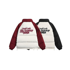 Photo: Tokyo Colour-Block Varsity Puffer Jacket | Seoden London — view 5