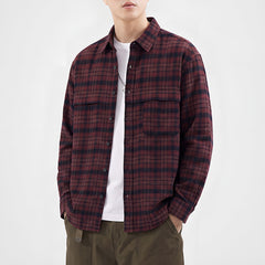 Photo: Men's Flannel Check Shirt Jacket | Seoden London — view 2