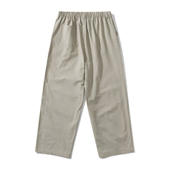 Photo: Men's Pleated Straight Leg Cotton Chinos | Seoden London — view 2