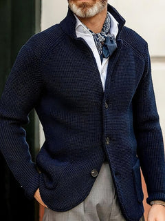 Photo: Venezia Stand-Collar Knit Cardigan | Seoden London — view 8