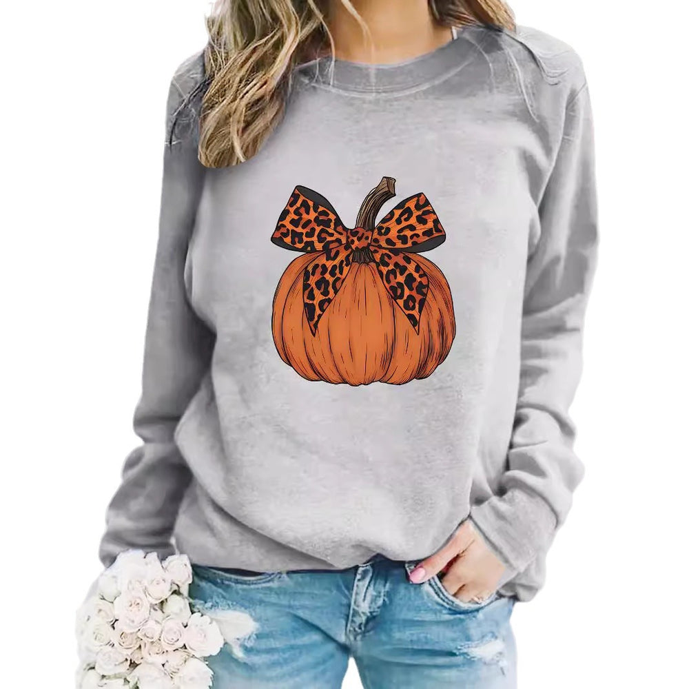Photo: Leopard Bow Pumpkin Sweatshirt | Seoden London