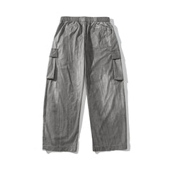 Photo: Men's Washed Cotton Cargo Trousers | Seoden London — view 2
