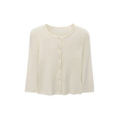 Photo: Women's Cotton Open Knit Cardigan | Seoden London — view 1