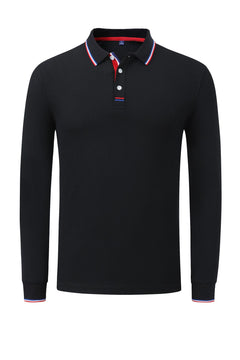 Photo: Men's Long Sleeve Cotton Golf Polo Shirt | Seoden London — view 6