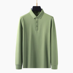 Photo: Capri Notch-Collar Long Sleeve Polo | Seoden London — view 4