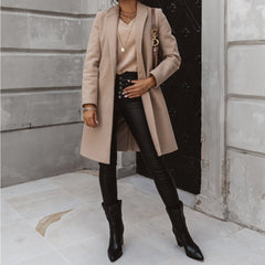 Photo: Vienna Mid-Length Wool-Look Coat | Seoden London — view 12