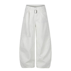 Photo: Women's Belted Wide Leg Cargo Trousers | Seoden London — view 1