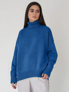 Photo: Women's Ribbed Roll Neck Jumper | Seoden London — view 22