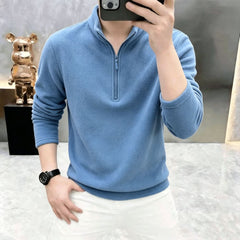Photo: Men's Half Zip Polar Fleece Pullover | Seoden London — view 10