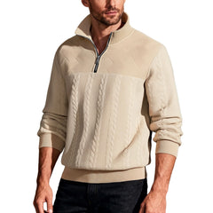 Photo: Harbour Quarter-Zip Knit Pullover | Seoden London — view 1
