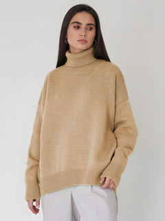 Photo: Women's Ribbed Roll Neck Jumper | Seoden London — view 13