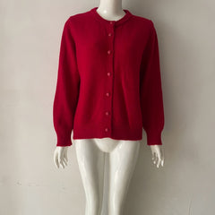 Photo: Women's Crew Neck Button Cardigan | Seoden London — view 8