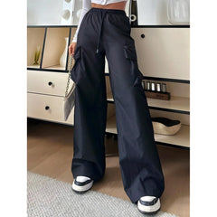 Photo: Beatrice Wide-Leg Cargo Trousers | Seoden London — view 5