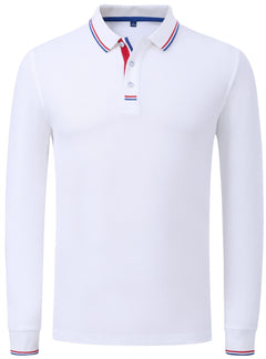Photo: Men's Long Sleeve Cotton Golf Polo Shirt | Seoden London — view 5