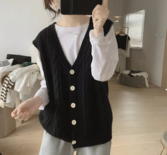 Photo: Women's V Neck Cable Knit Cardigan | Seoden London — view 9