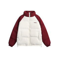 Photo: Tokyo Colour-Block Varsity Puffer Jacket | Seoden London — view 6