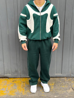 Photo: Shibuya Colour-Block Zip Hoodie | Seoden London — view 3