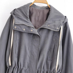 Photo: Ghent Peplum Hooded Windbreaker | Seoden London — view 2