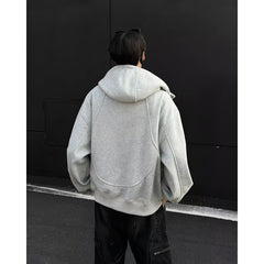Photo: Men's Heavyweight Cotton Zip Up Hoodie | Seoden London — view 3