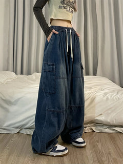 Photo: Women's Wide Leg Cargo Jeans | Seoden London — view 3