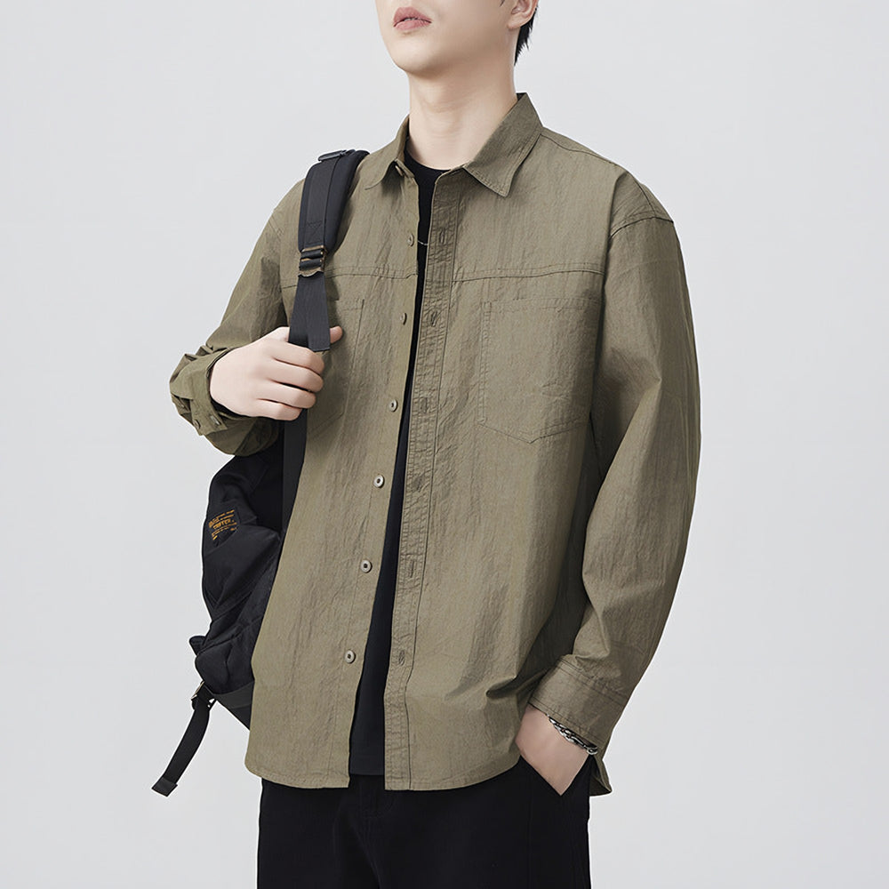 Photo: Men's Lightweight Workwear Shirt Jacket | Seoden London