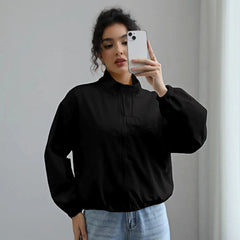 Photo: Covent Garden Stand-Collar Cropped Rain Jacket | Seoden London — view 6