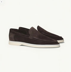 Photo: Portofino Suede-Look Slip-On Loafers | Seoden London — view 13
