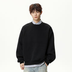 Photo: Men's Crew Neck Sweatshirt in Cotton Blend | Seoden London — view 4