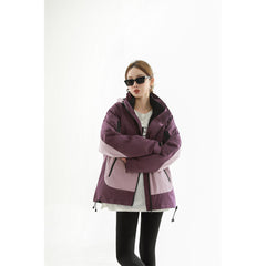 Photo: Edinburgh Plum Colour-Block Windbreaker | Seoden London — view 4