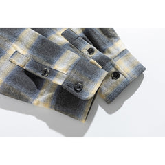 Photo: Men's Cotton Flannel Check Overshirt | Seoden London — view 4