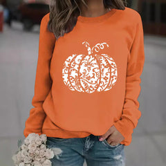 Photo: Lace Pumpkin Print Sweatshirt | Seoden London — view 2